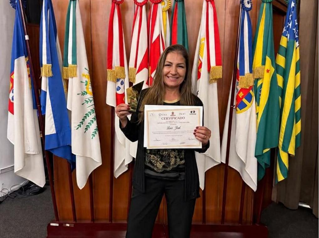 Luci Just é homenageada na Segunda Edição Ouro Melhores do Ano na Câmara Municipal de São Paulo